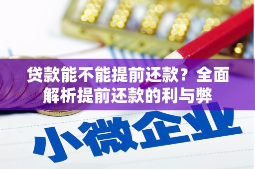 米易贷款能不能提前还款？全面解析提前还款的利与弊