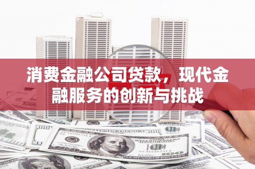 米易消费金融公司贷款，现代金融服务的创新与挑战