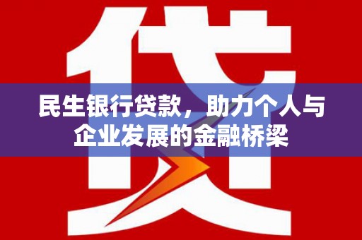 米易民生银行贷款，助力个人与企业发展的金融桥梁