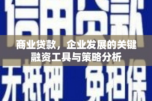 米易商业贷款，企业发展的关键融资工具与策略分析