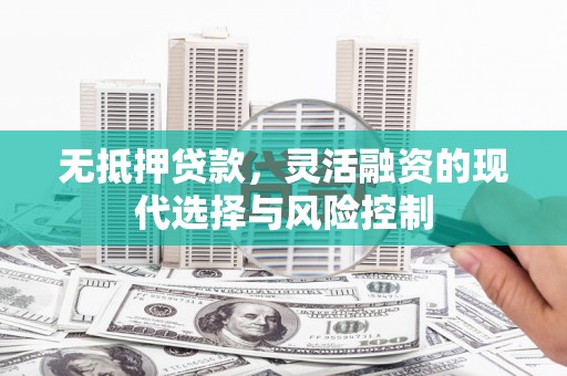 米易无抵押贷款，灵活融资的现代选择与风险控制