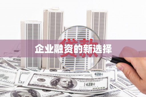 米易企业融资的新选择