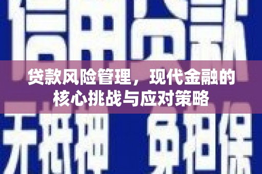 米易贷款风险管理，现代金融的核心挑战与应对策略