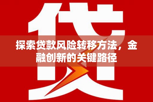米易探索贷款风险转移方法，金融创新的关键路径